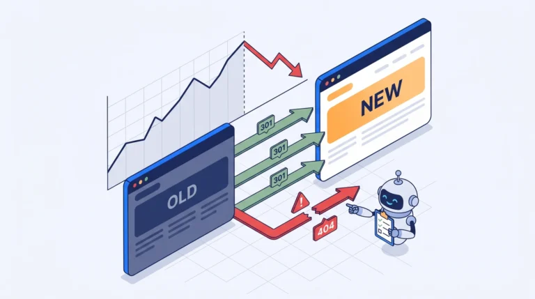 Migrace webu OLD → NEW: chybějící 404 přesměrování způsobují propad organické návštěvnosti